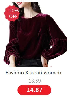Women Velour Tank Crop Top - Korean Streetwear Camisole