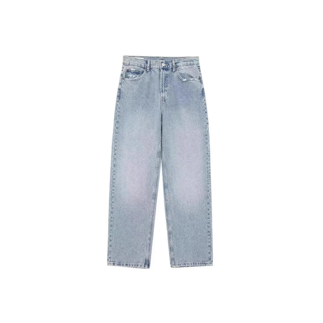 Jeans Women Denim Pant Straight Trousers Wide Leg High Waist Y2K