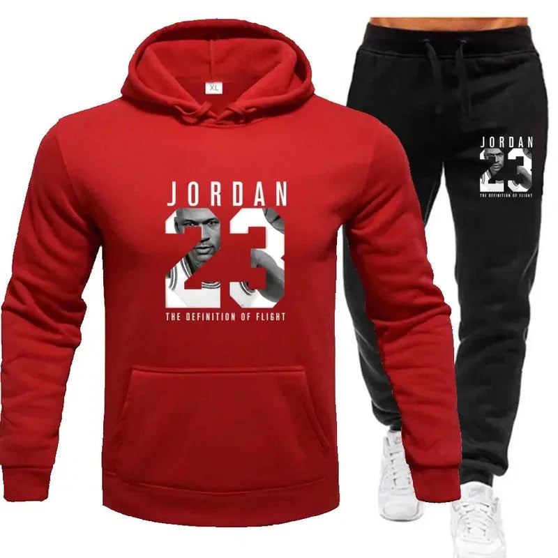 Men's Hoodie and Pants Set - Casual Tracksuit