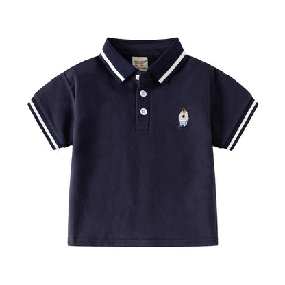 Boys' Bear Polo T-Shirt - Toddler Kids Top