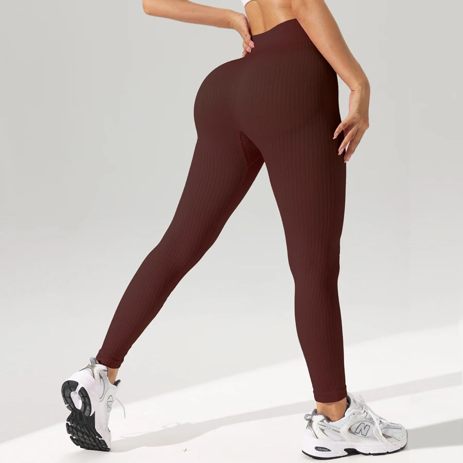 Women Sports Leggings Seamless Yoga Pants Tummy Control Sportswear