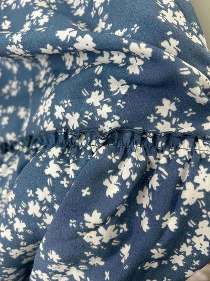 Casual Flower Print Long Skirt - High Waist Maxi Skirt