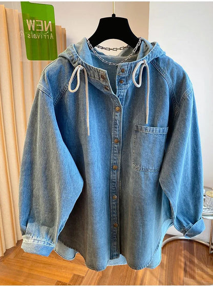 Casual Cotton Denim Jacket Women Parka