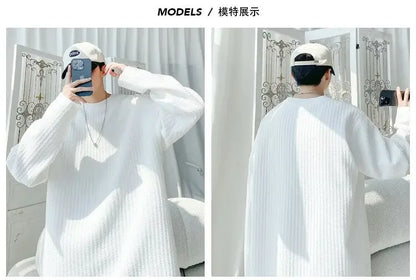 Men's Casual Loose Long Sleeve Base Shirt