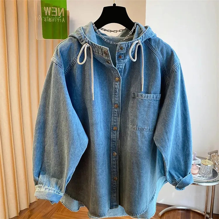 Casual Cotton Denim Jacket Women Parka