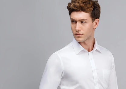 Men's Formal Business White Shirt 5XL