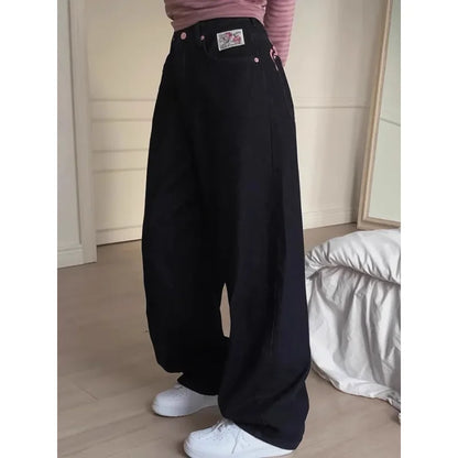 Embroidered Letter Printed Jeans 2025 - Spring Women