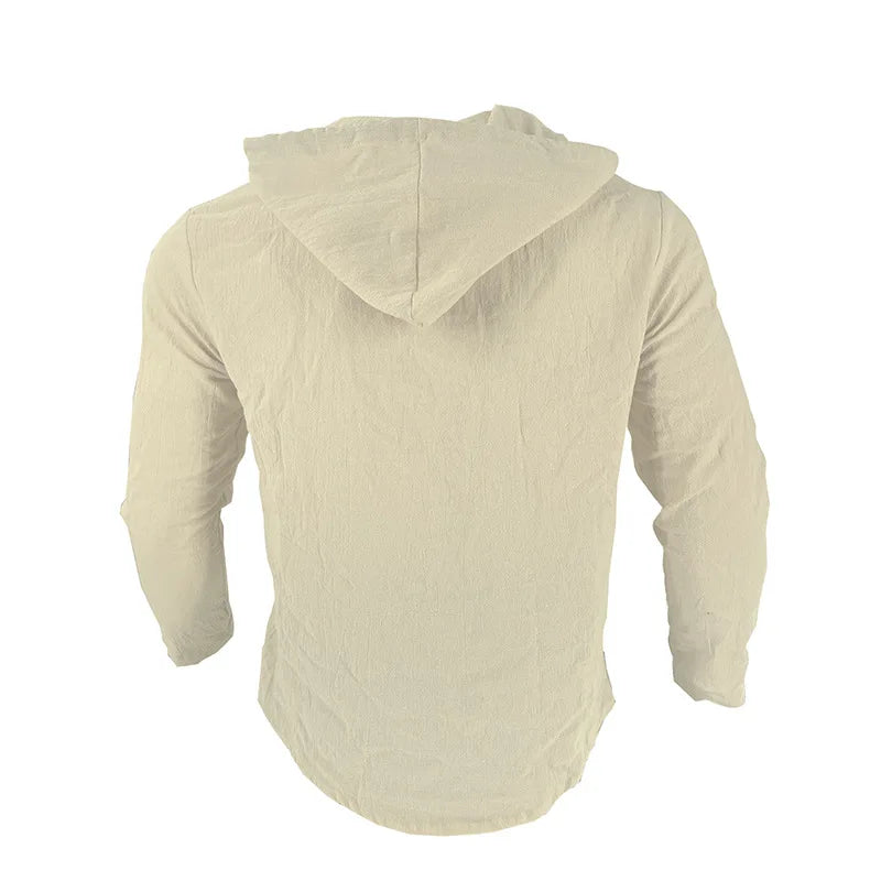 Men's Hooded Long Sleeve Beach Shirt