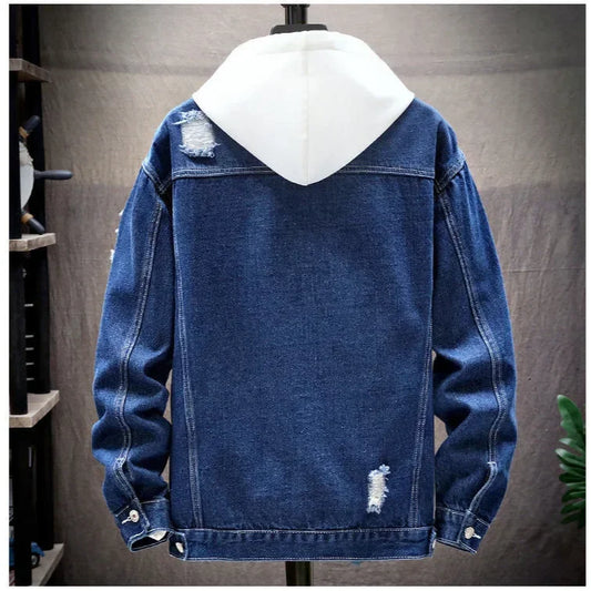 Men's Denim Jacket 2025 - Ripped Distressed