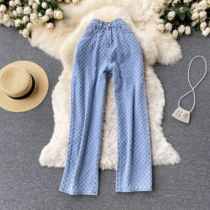 Ripped Jeans Women Casual Streetwear Spring Autumn High Waist