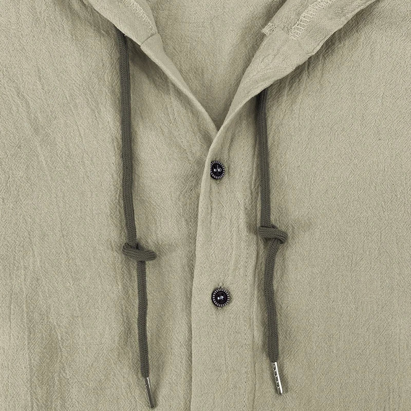 Men's Hooded Long Sleeve Beach Shirt