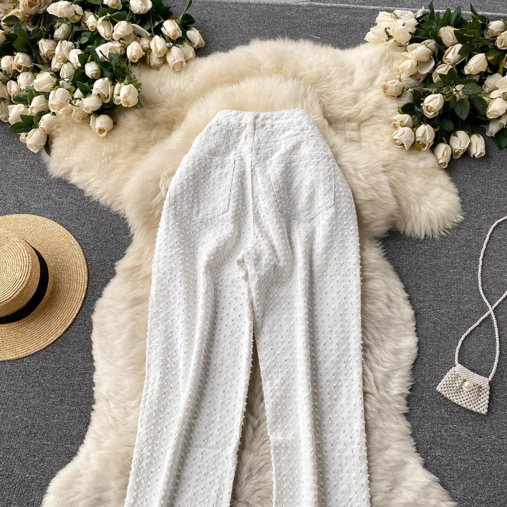 Ripped Jeans Women Casual Streetwear Spring Autumn High Waist