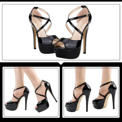 Women Sandals 2026 Platform High Heels 14CM
