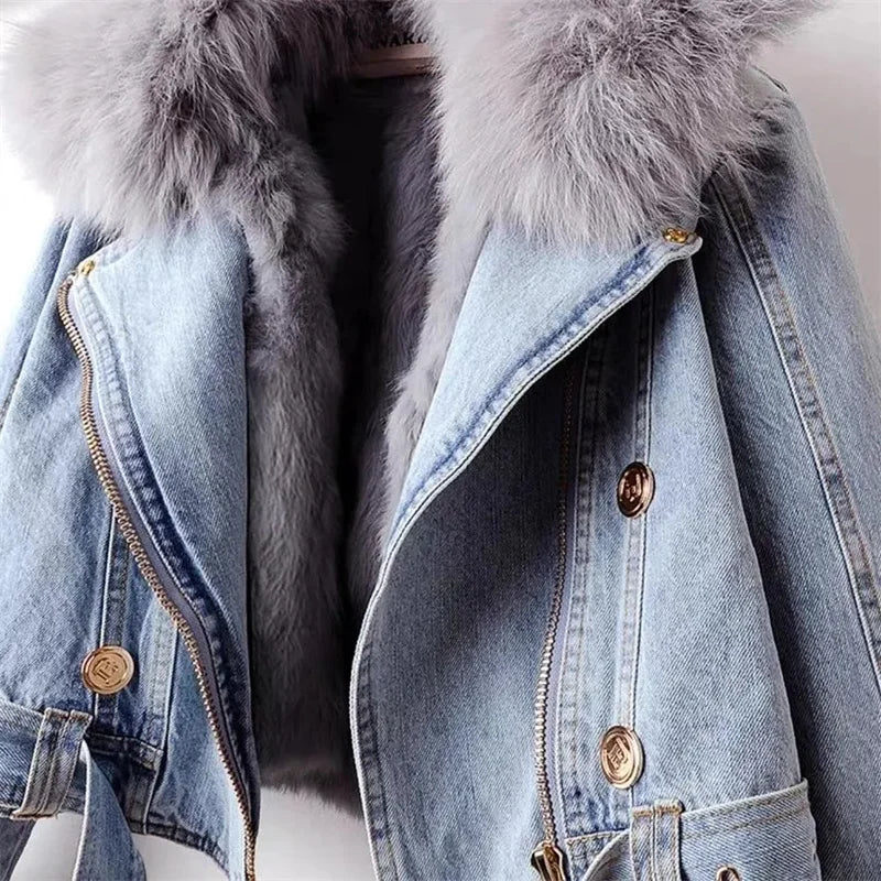Women's Winter Denim Jacket