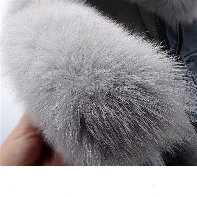 Women's Winter Denim Jacket