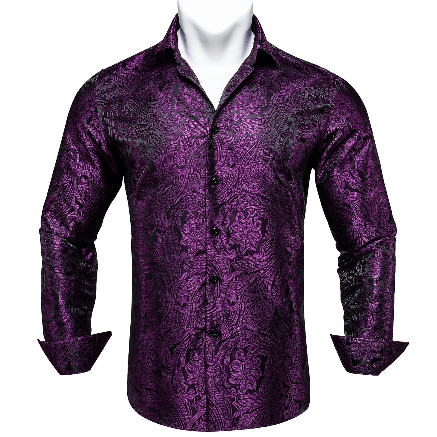 Men's Slim Fit Long Sleeve Dress Shirt