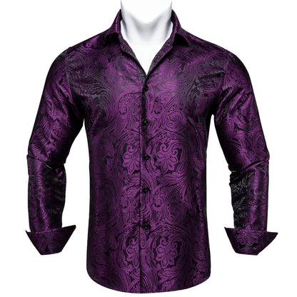 Men's Slim Fit Long Sleeve Dress Shirt