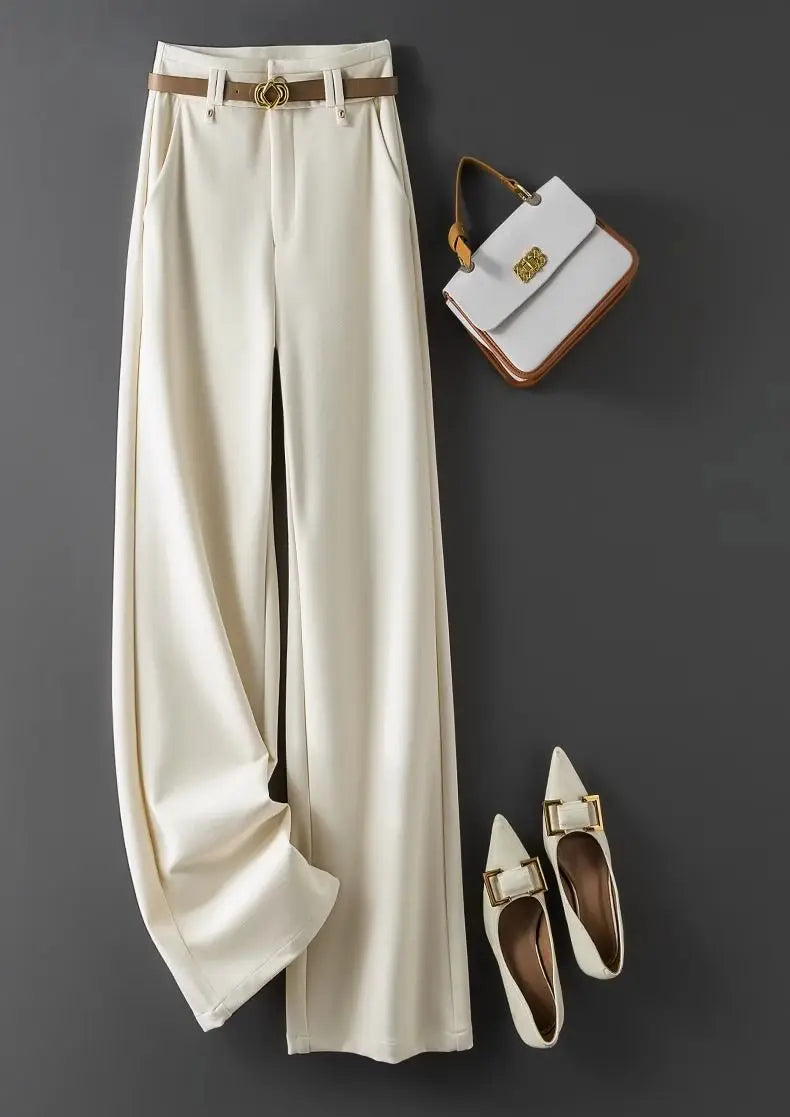 Women's Pants Work Dress Office Tailoring Wide Leg 2025