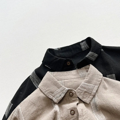 Kids Vintage Cotton Cardigan Shirt