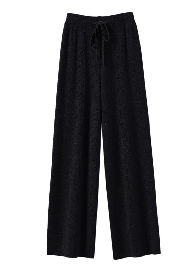 Women's High Waisted Warm Knit Wide Leg Straight