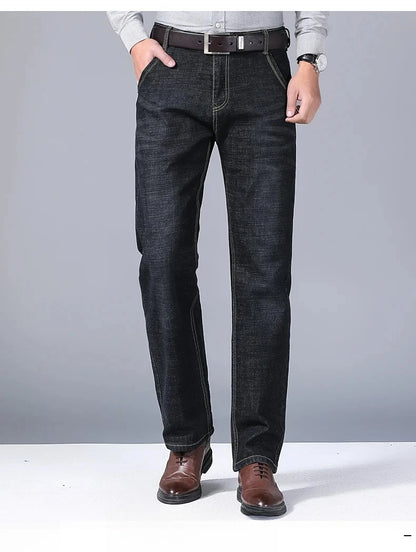 Men's Business Casual Slim Fit Jeans - Stretch Denim