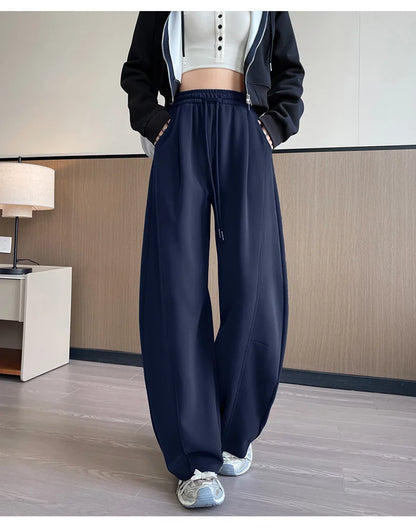 Sports Pants Women Spring Autumn High-Waisted Slim