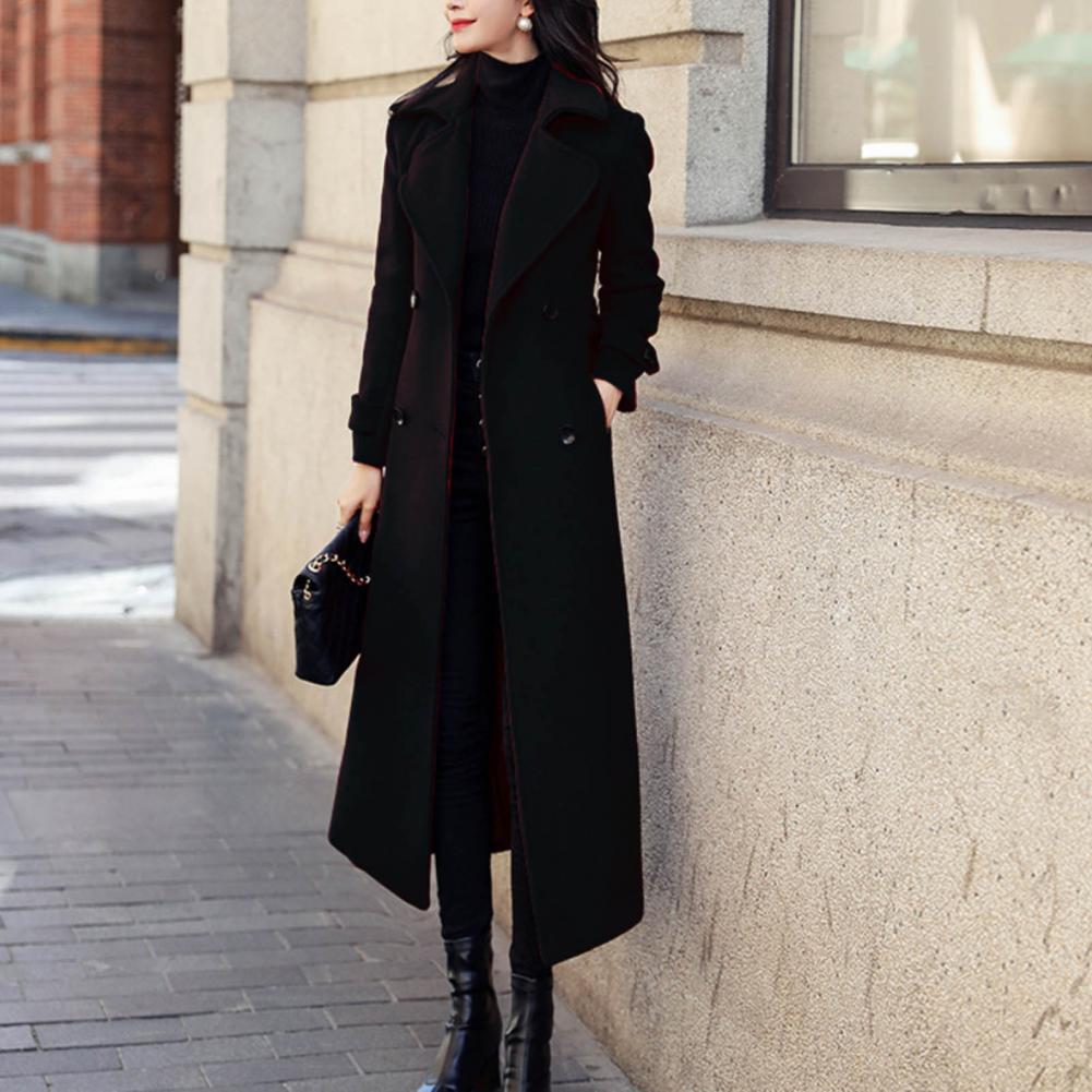 Women's Long Wool Coat - Korean Fashion Winter Coat