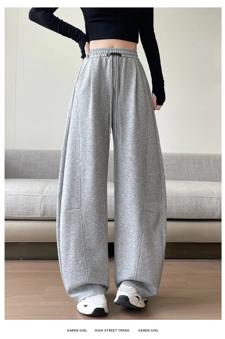 Sports Pants Women Spring Autumn High-Waisted Slim