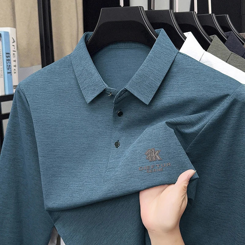 Kişi Polo Uzunqol T-shirti 2025