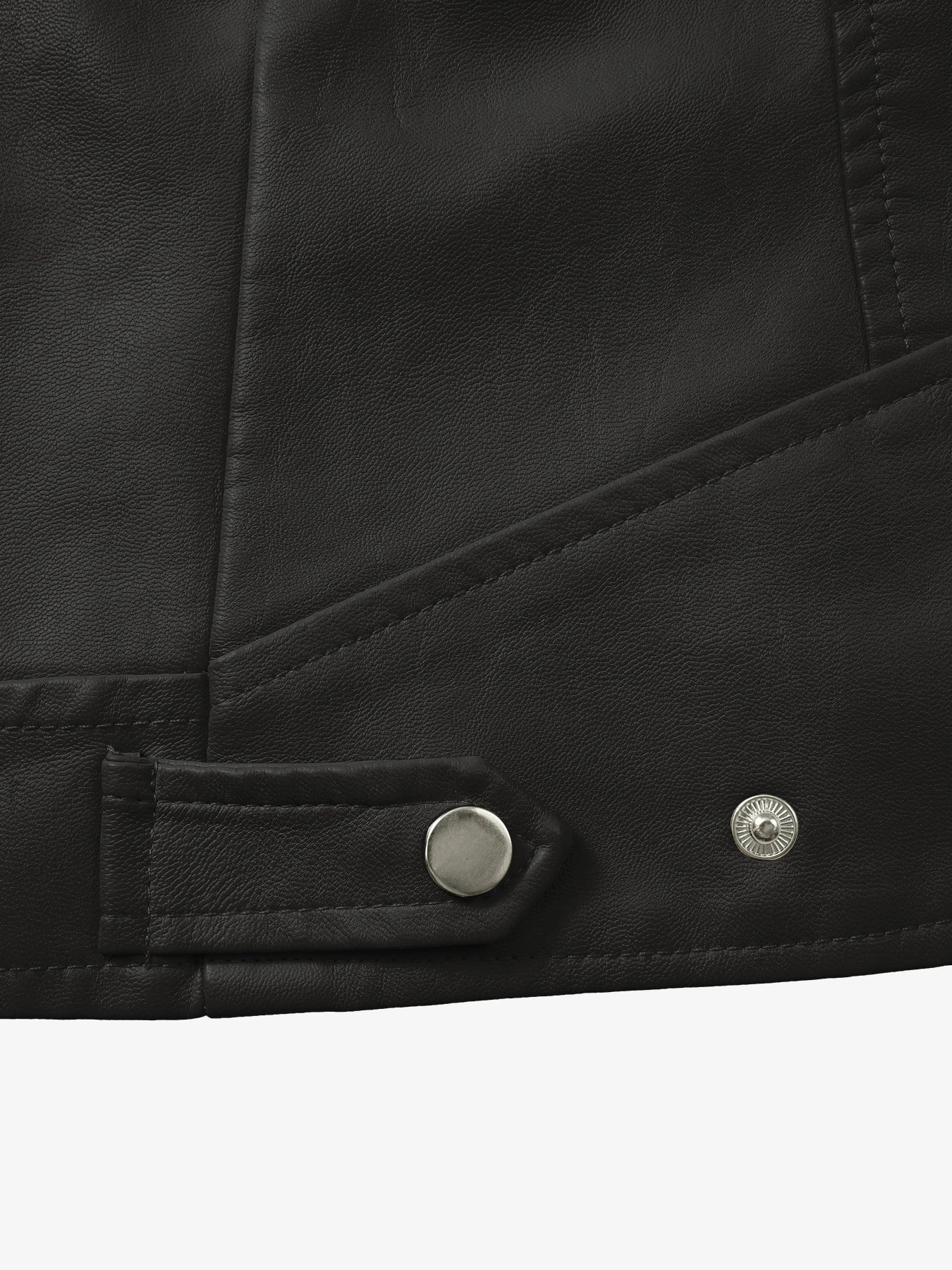 Women's Leather Jacket - Slim Fit A-line Zipper Cycling Jacket, Stand Collar Long Sleeve Casual Cycling Jacket, All-Season PU Le