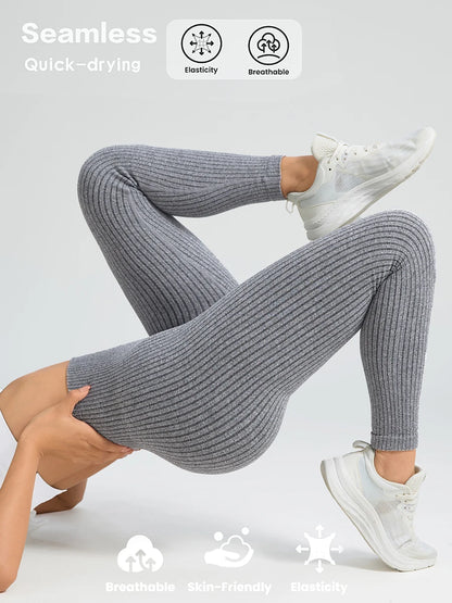 Women Sports Leggings Seamless Yoga Pants Tummy Control Sportswear