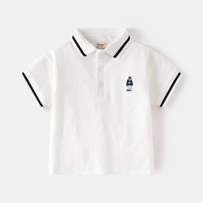 Boys' Bear Polo T-Shirt - Toddler Kids Top