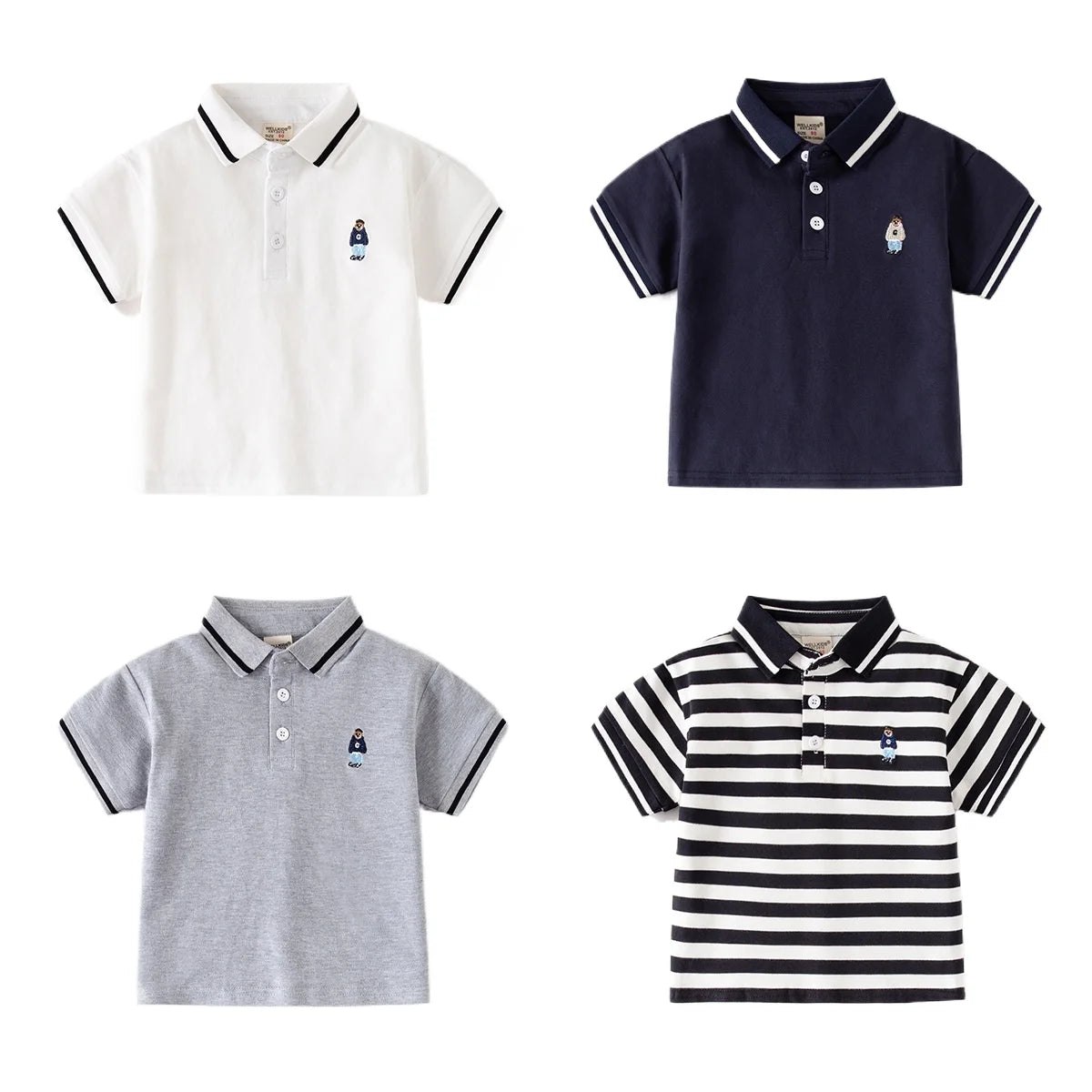 Boys' Bear Polo T-Shirt - Toddler Kids Top