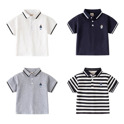 Boys' Bear Polo T-Shirt - Toddler Kids Top