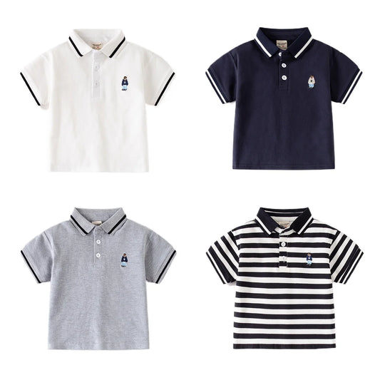 Boys' Bear Polo T-Shirt - Toddler Kids Top