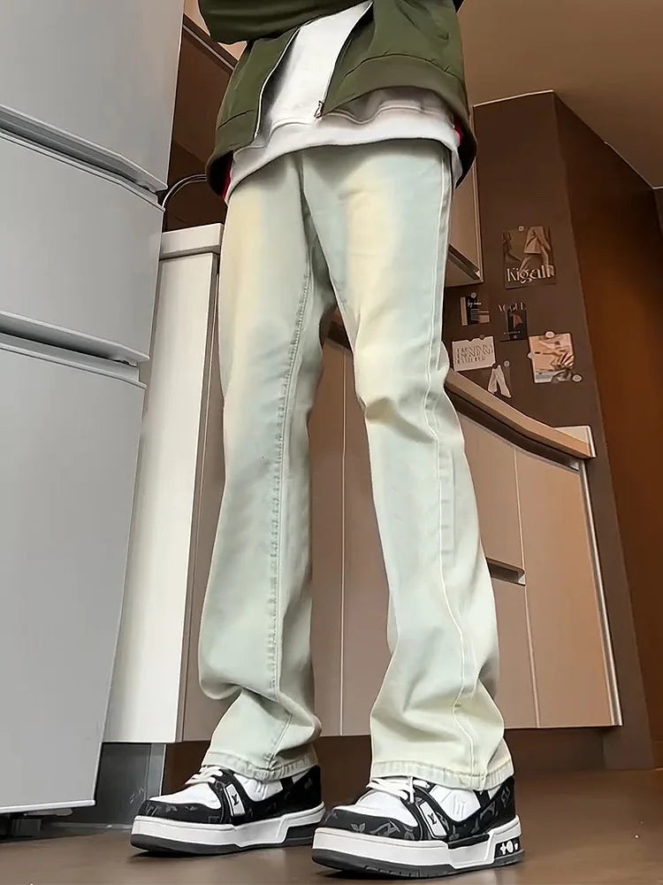 Men's Straight Jeans - Spring Autumn Slim Fit Loose