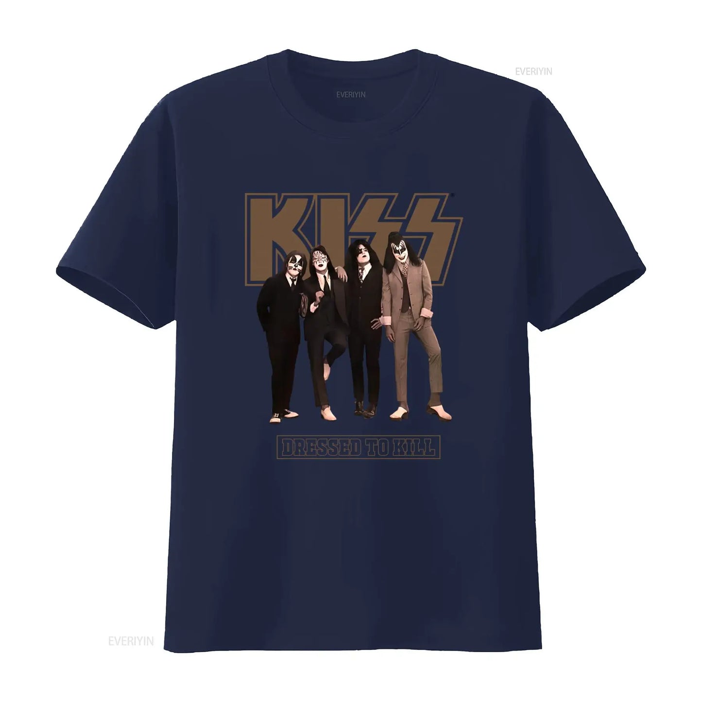 Kiss Band Vintage Washed Men's T-Shirt