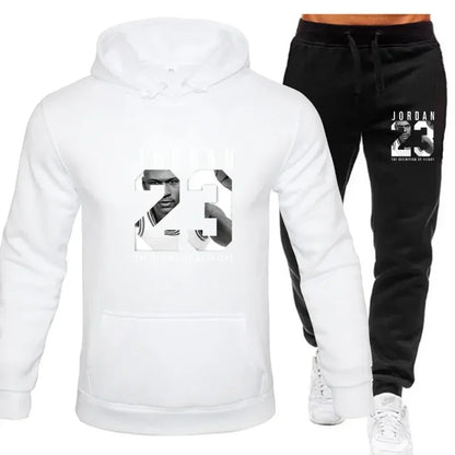 Men's Hoodie and Pants Set - Casual Tracksuit