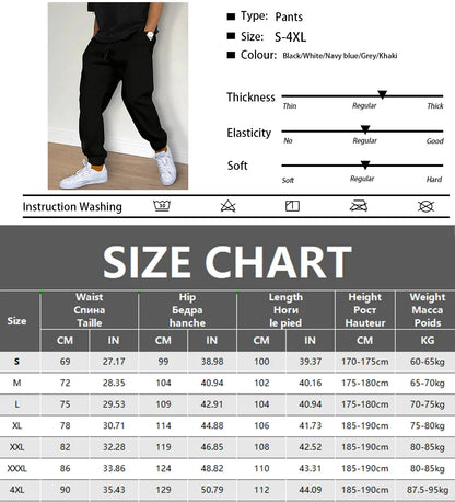 Men's Casual Fleece Sweatpants - Jogger Sports Trousers