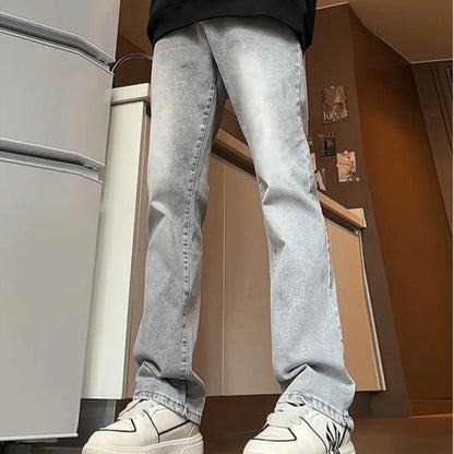 Men's Straight Jeans - Spring Autumn Slim Fit Loose