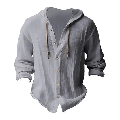 Men's Hooded Long Sleeve Beach Shirt