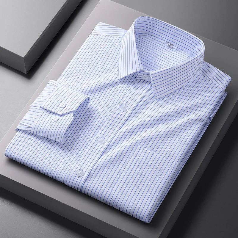 Men's Formal Business White Shirt 5XL