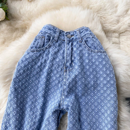 Ripped Jeans Women Casual Streetwear Spring Autumn High Waist