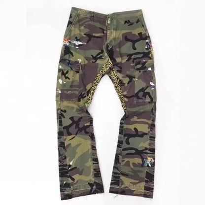 American Bell-Bottom Jeans - Boş Gündəlik Mürəkkəb Birləşdirici Şalvar