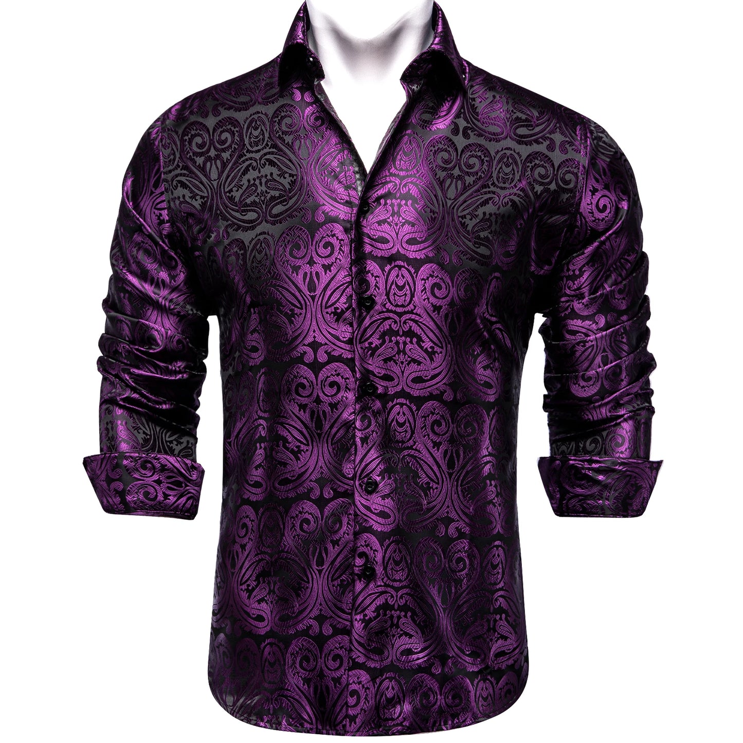 Men's Slim Fit Long Sleeve Dress Shirt