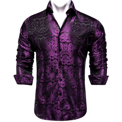 Men's Slim Fit Long Sleeve Dress Shirt