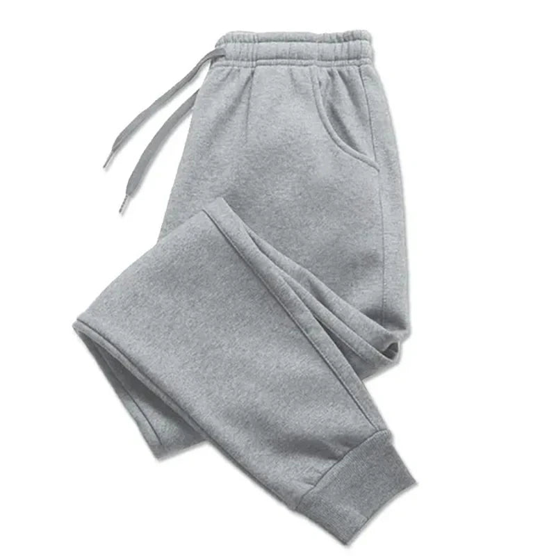 Women Casual Pants Autumn Winter Fleece Sweatpants