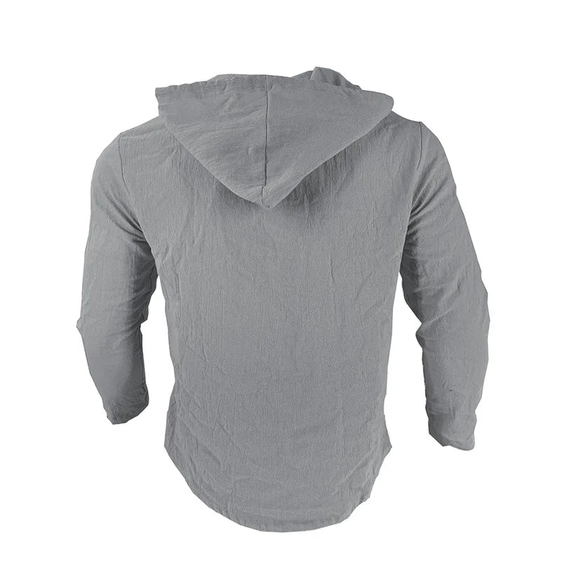 Men's Hooded Long Sleeve Beach Shirt