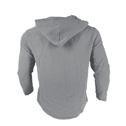 Men's Hooded Long Sleeve Beach Shirt