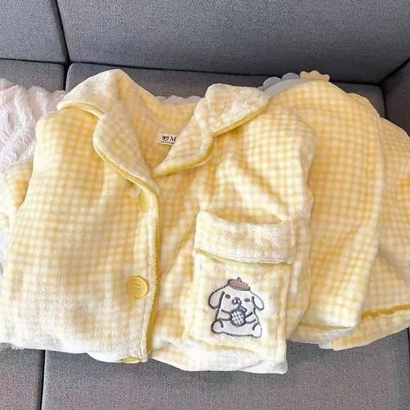 Women's Hello Kitty Flannel Pajamas - Cozy Winter Sleepwear